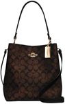 COACH Town Bucket Bag, Brown Black