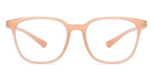 LENSKART BLU | Zero Power Blue Cut Computer Glasses | Anti Glare, Lightweight & Blocks Harmful Rays | Orange Full Rim Square | 100% UV Protected | For Men & Women | Large | LB E13740