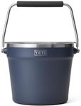 YETI Rambler Beverage Bucket, Double-Wall Vacuum Insulated Ice Bucket with Lid, Navy, 7.6 L