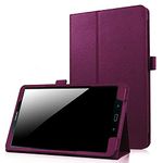 EKVINOR Case for Galaxy Tab A 8.0 2017 Model T380, Premium PU Leather Protective Stand Cover for Samsung Galaxy Tab A 8.0 Inch 2017 Release (SM-T380/SM-T385) - Purple