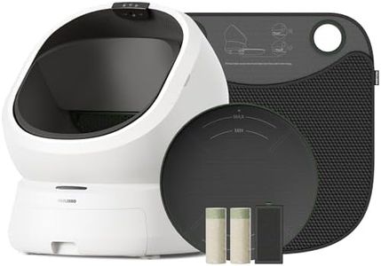 PETLIBRO Automatic Litter Box Bundle with 2 Rolls Waste Drawer Liners, Carbon Deodorizer, Replacement Litter Mat & Litter Trapping Mat, Open Top Self-Cleaning, AI Waste Analysis