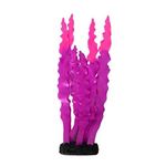 Emily Pets Artificial Silicone Coral Aquarium Decoration Underwater Grass Ornament for Fish Tank/Aquarium (Purple) (Height:19 CM)