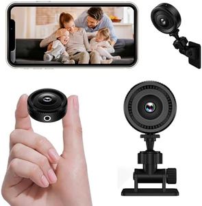 Mini Wireless Hidden Camera 1080P HD | WiFi Spy Camera with Night Vision, AI Motion Detection & Rechargeable Battery | Discreet Home Security/Office Monitoring