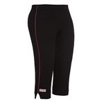 OCEAN RACE Women's Cotton Regular Fit Capri-3/4 th Pant (Black-10252-7XL)