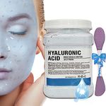 Jelly Mask Powder for Facials Care,Hyalorunic Acid Moisturizing Jelly Face Mask,Jelly Masks for Facials Professional,Hydro Jelly Mask DIY Spa Mask with Double-ended Silicone Brush,23 Fl Oz