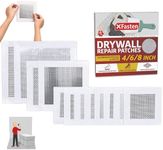 XFasten Drywall Repair Kit 12-Pack 4/6/8 Inch Aluminum Dry Wall Repair Patch Kit, Wall Patch Kit for Holes Drywall, Sheetrock Repair Kit, Ceiling Mesh Self-Adhesive Drywall Hole Repair Kit