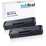 2 Inkfirst® Toner Cartridges D111S (MLT-D111S) Compatible Remanufactured for Samsung D111S Black Xpress M2020 M2020W M2021 M2021W M2022 M2022W M2070 M2070F M2070FW M2070W M2071 M2071FH M2071W