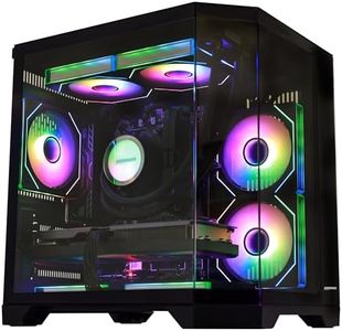 HOENGAGER Ocean of Stars Gaming PC -AMD Ryzen 7 7800X3D 4.2 GHz, RTX 4060 8G, 32GB DDR5 RAM 6000MHz, 1TB PCIe +2TB SATA SSD, 11AC WiFi, Windows 11 Pro 64-bit -Black