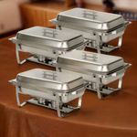 Alpha Living 4 Pack Chafing Dish Fu