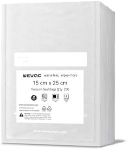[2024 New] 15x25cm 200 Count Precut Bags, Vacuum Sealer Bags for Food, Great for Food Storage, Sous Vide and Meal Prep, Wevac Lite