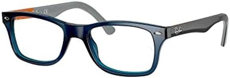 Ray-Ban Rx5228 Square Prescription Eyeglass Frames, Blue/Demo Lens