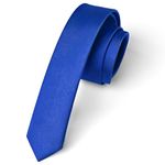 Enlision Royal Blue Tie Silk Skinny Ties For Men Solid Color Slim Necktie Classic Formal Tie For Wedding Party Business 4cm