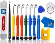 MMOBIEL 14 in 1 Professional Anti Static Screwdriver Tool Kit with Y 0.6 Screwdriver Especially Compatible with iPhone15/14/13/12/11/X/SE 2020 Series 8/8 Plus Incl Instant Magnetizer/Demagnetizer Tool