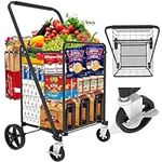 Folding Shopping Cart with Brake Sw