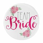 Nio Prints Team Bride badges|Wedding badges (props) for team bride and family|badges for Wedding, Bachelor/Reception party|Bride squad badge|Multicolo|Size 58mm