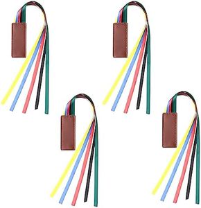 WeddHuis 4 Piezas rosa sant jordi, Unidades Marcapaginas De Cinta Cuero Sintético Marcapaginas Con 5 Cintas De Colores Marcadores De Libros Para Libros Biblia Novedosa