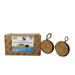 Grumpy Gardener Nutpecker Peanut Butter Bird Food with Coconut Shell Bird Feeders - Hanging Bird Feeder Station for Wild Bird Nutrition (2 Pack Coconut Feeders with 2.5kg Nutpecker Refill)