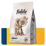 Fidele+ Dry Dog Food A Complete Balanced Diet 3 kg Bag Suitable for All Adult Dogs of Large Breeds No Artificial Flavours Colours or Preservatives