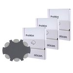 Oticon ProWax Filter Wax Guards, OEM Replacements for Custom Earmolds Oticon Hearing Aids Supplies, Genuine OEM Denmark Oticon Branded Custom Moulds Accessories (3 Packs/Total 18 Filters)