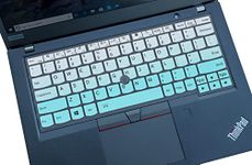 Keyboard Cover for Lenovo Thinkpad X13 & L13 Gen 3 2 1 & L13 Gen 4, Thinkpad X13 Yoga & L13 Yoga Gen 3 2 1 & L13 Yoga Gen 4, ThinkPad X390 X395 Laptop, Thinkpad L13 Gen 4 Keyboard Skin - Gradual Mint