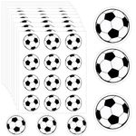 120pcs Soccer Stickers, Vinyl Football Lovers Sticky Labels for Jar Helmet Scrapbooking World Cup Football Party Favors for Kids Sports Party Decorations Supplies Reward Pride Stickers for Boys Girls