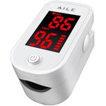 AILE Oxygen Monitor Finger Adults-Kids Heart Rate Monitor SpO2 Pulse Oximeter UK Approved Medical Device SATS Blood Saturation Monitor CE Certified - MHRA Registered Oxygen Level Monitor