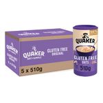 Quaker Gluten Free Wholegrain Rolled Oats, 510 g (Pack of 5)