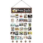 IULONEE Collage Photo Holder Organizer Hanging Display Picture Board DIY Picture Frames Collage Photo Frames Multiple Pictures Hanging Photo Display Wood Picture Frames Collage For Wall