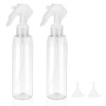 200ml Water Spray Bottles Misting Clear Hair Sprayer Empty Water Alcohol Bottle for Travel Beauty Cleaning Gardening (2PCS)1