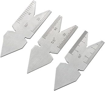 3PCS Centre Fishtail Thread Screw Cutting Cut Gauge Degree Angle Lathe Tool, 60 Degree Angle, Stainless Steel, Precision Lathe Tool for Metal Turning, Inches & Metric Measurement