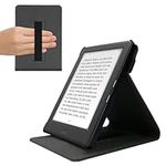 kwmobile Cover for Kobo Glo HD/Touch 2.0 - Fabric e-Reader Case with Built-in Hand Strap and Stand - Grey