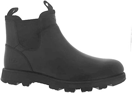 UGG Men's Hillmont Chelsea Fashion Boot, Black Leather, 10