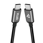 AMX (2M/6.6Ft Type-C to Type-C Power Delivery Cable Upto 60W Compatible with iPad Pro, MacBook, Samsung Note/Galaxy, Google Pixel, More - (Space Gray)