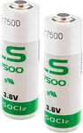 2x SAFT LS17500 Size A 3.6V 3600mAh