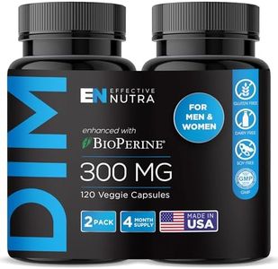 EFFECTIVE NUTRA Dim Supplement 300mg - Extra Strength Diindolylmethane DIM for Men & Women + BioPerine - Estrogen Blocker for Men & Women - Estrogen Balance, Hormone, Menopause, Acne, PCOS (2 Pack)