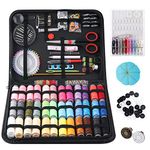 DUSCS Large Sewing Kit for Adults, 235 Pcs Needle and Thread Kit with Basic Sewing Supplies and Accessories for Travel Small Fixes, Emergency Repairs, Hand Sewing, Beginners, Starter