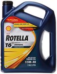 Shell Rotella 550019921-3PK T6 5W-40 Full Synthetic Heavy Duty Diesel Engine Oil (CJ-4) - 1 Gallon Jug Pack of 3