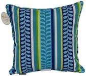 Brentwood 5360 Indoor/Outdoor Welt Cord Throw Pillow, 17 by 17-Inch, Pike Azure