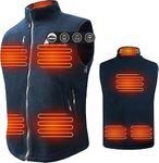 ARRIS Heated Vest for Men, 7.4V Electric Size Adjustable Heating Vest for Hunting, Camping, Fish Suitable for Men Navy Blue