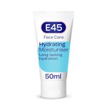 E45 Face Moisturiser – Hydrating Face Cream for Long-Lasting Moisturisation - Lightweight Cream for Dry and Sensitive Skin – Fast-Absorbing and Non-Greasy Formula - Dermatologically Tested - 50ml