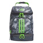 adidas Unisex's Excel 2 Insulated Lunch Bag, Essential Camo Grey/Lucid Lime Green, One Size