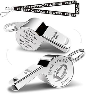 QIBAJIU Whistles with Lanyard, Coach Whistle, Football Gifts, Football Coach Gifts for Men Women, Thank You Cheer Coach Gift A Truly Amazing Coach is Hard to find Teacher Whistle Coach Gifts
