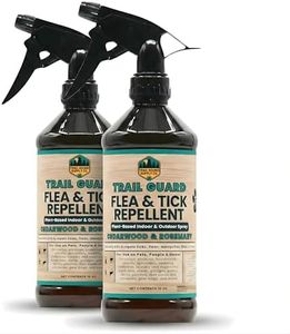 Trail Guard Natural Extra Strength Insect, Flea and Tick Spray for Dogs, Cats, People & Home (16oz (Pack of 2), Cedarwood & Rosemary)