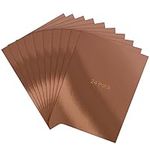 Belle Vous 350gsm 24 Pack A4 Rose Gold Foil Metallic Cardstock - 29.7 x 21cm / 11.7 x 8.25 Inches - Mirror Paper Board for Wedding Invitations, Arts and Crafts, Scrapbooking, and Office Supplies