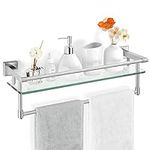 SFGSOWOR Bathroom Glass Shelf with 