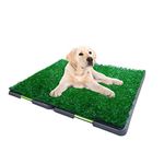 AUTES Pet Potty Dog Grass Pee Potty Pad,Artificial Grass for Dogs Potty,Portable Potty Grass Training Mat for Indoor and Outdoor Use (27"x34")