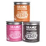 Beanly Instant Coffee Pack Of 3 Freeze Dried & Micro Ground Coffee (Just Hazelnut, Mint Chocolate, Strawberry Shortcake), Jar