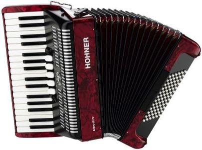 Hohner Bravo Piano Accordion, 72 Bass, Red