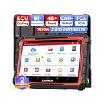 LAUNCH X431 Pro Elite OBD2 Diagnostic Tool Scanner,ECU Coding&Bi-Directional,Actuation Test,Full System Diagnostics,45+ Service Functions,CANFD & DOIP,SGW License Function,Expand Module,2 Years Update