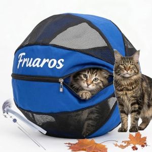 Fruaros Outdoor Cat Exercise Ball, Breathable Interactive Rolling Toy for Indoor & Outdoor Play, Durable Lightweight Cat Play Ball for Exercise & Enrichment